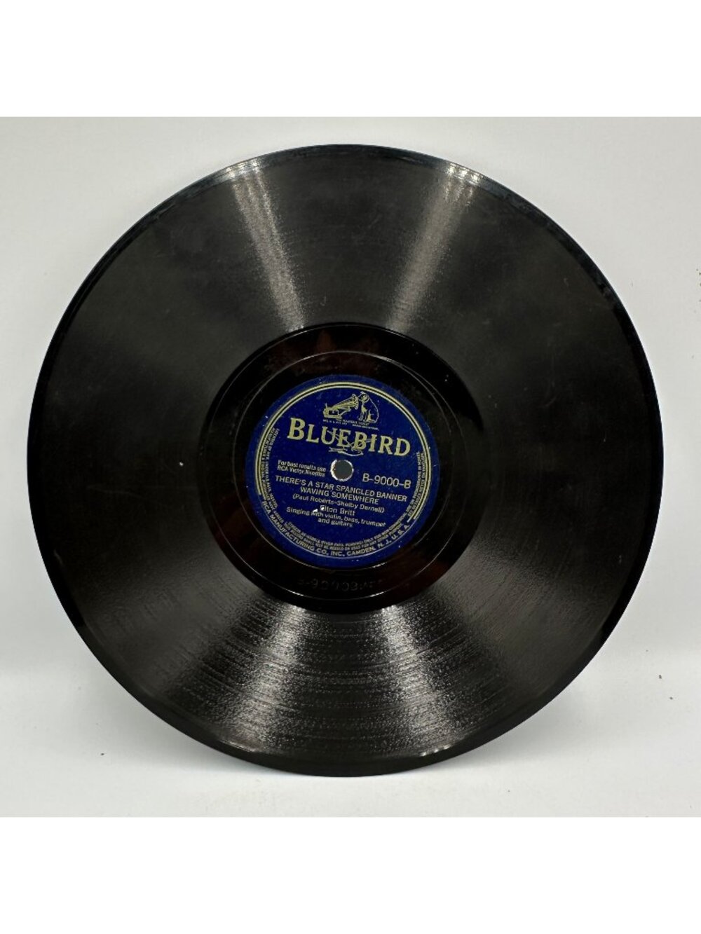 Elton Britt Roses Bloom Again 78 RPM Bluebird 1942 Star Spangled